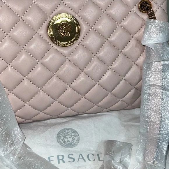 NEW VERSACE NAPPA SHOULDER BAG - Picture 13 of 14